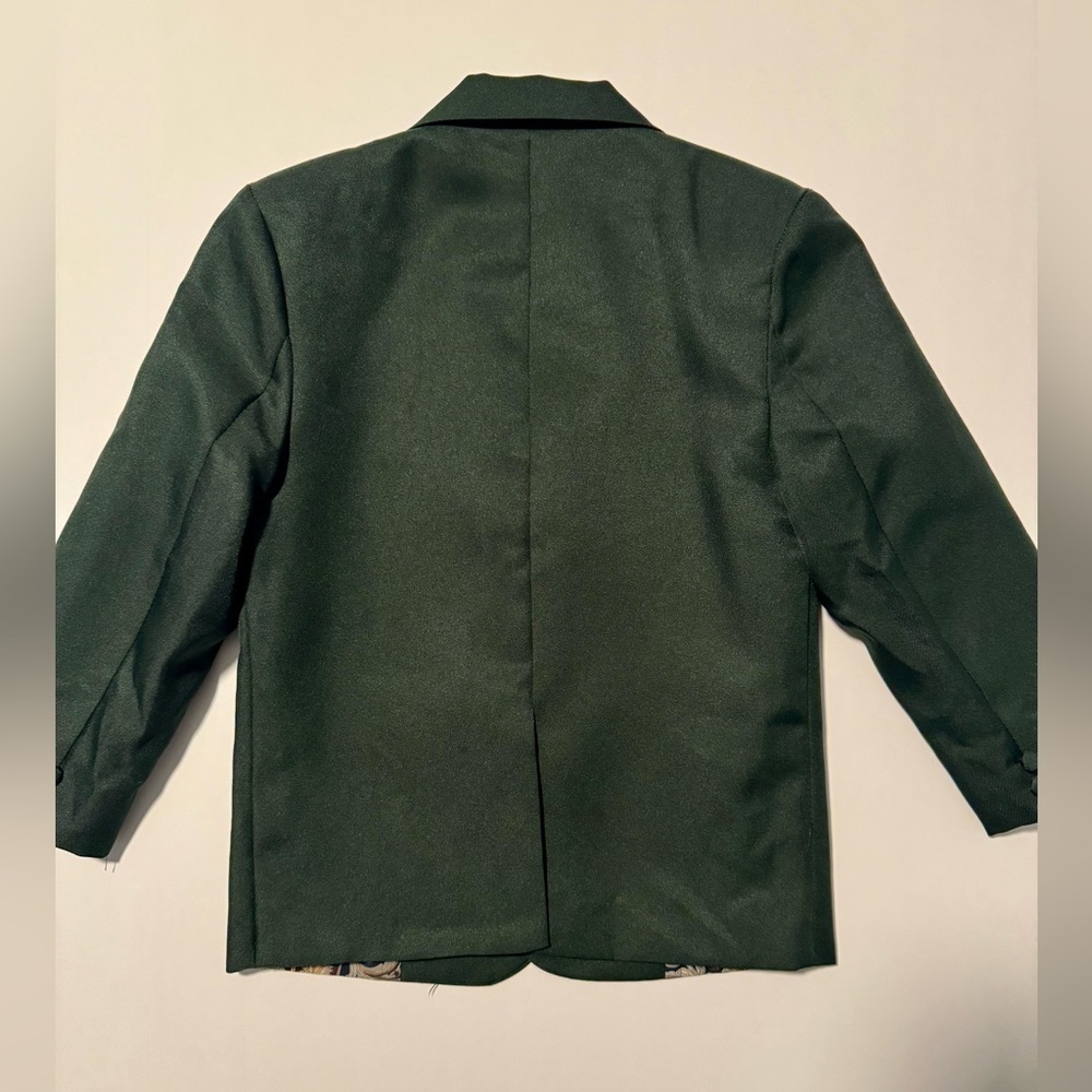 Peanut Butter Collection Boys Green Blazer Size 6 - Picture 5 of 7